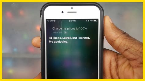 Can Siri charge my phone?